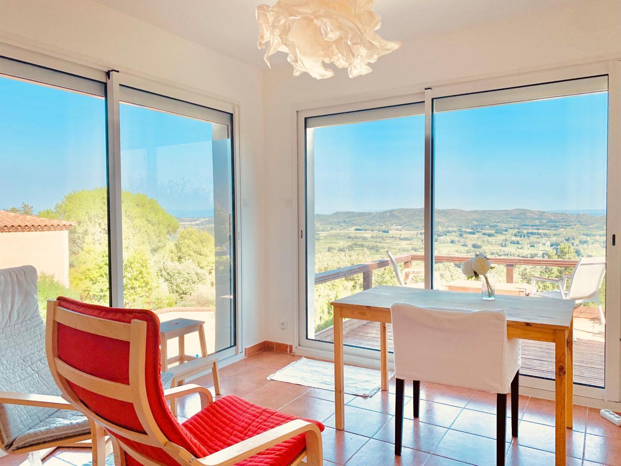 Provencal Villa With Stunning View & Summer Pool Rochefort-du-Gard Zewnętrze zdjęcie